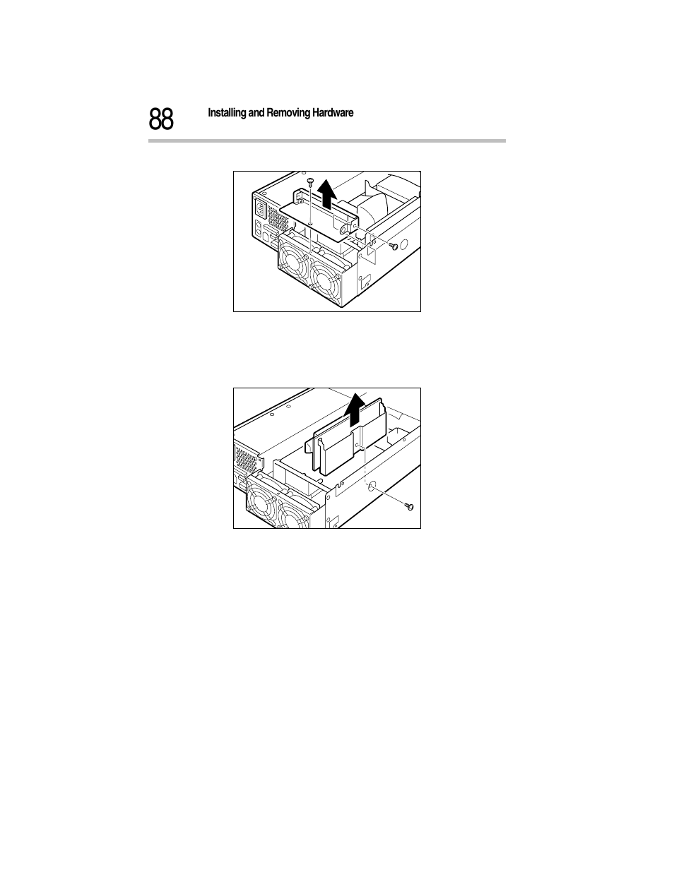 Removing the pci bracket, Removing the riser card | Toshiba Magnia Z300 User Manual | Page 110 / 270