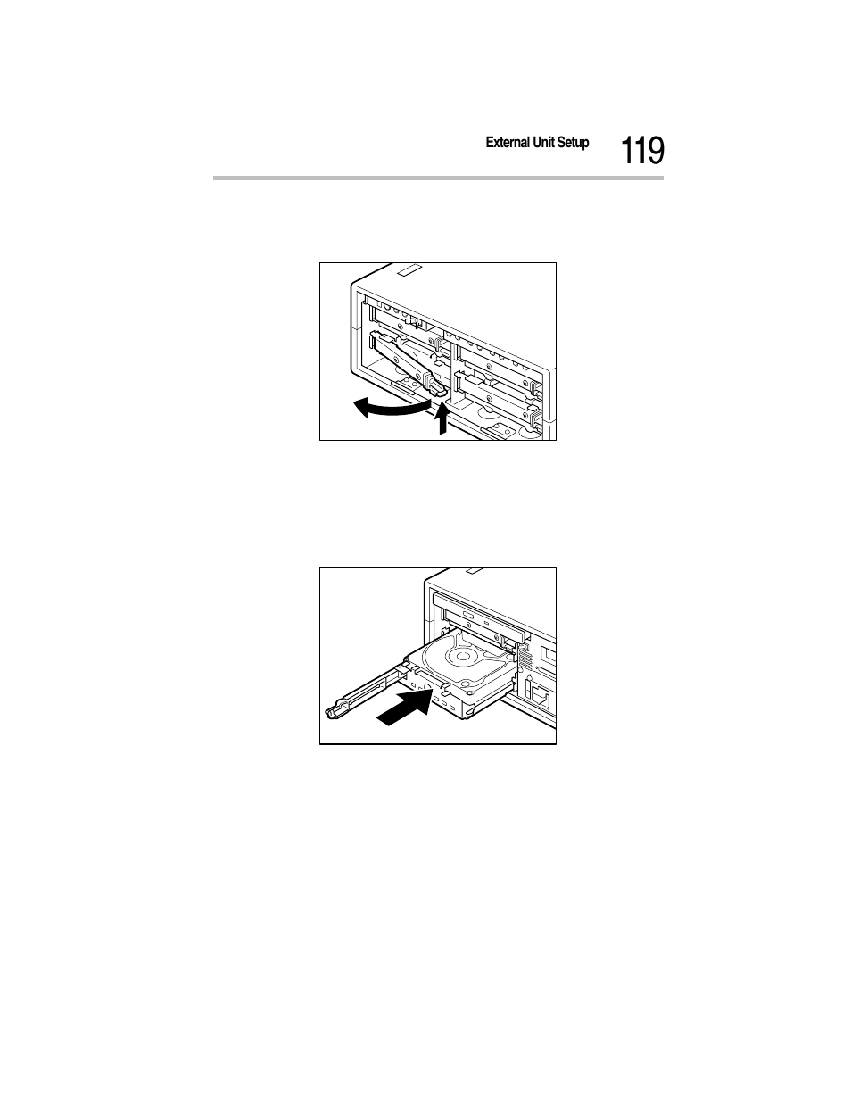 Pulling the detachable lever toward you, Installing the hard disk drive | Toshiba Magnia Z300 User Manual | Page 141 / 270