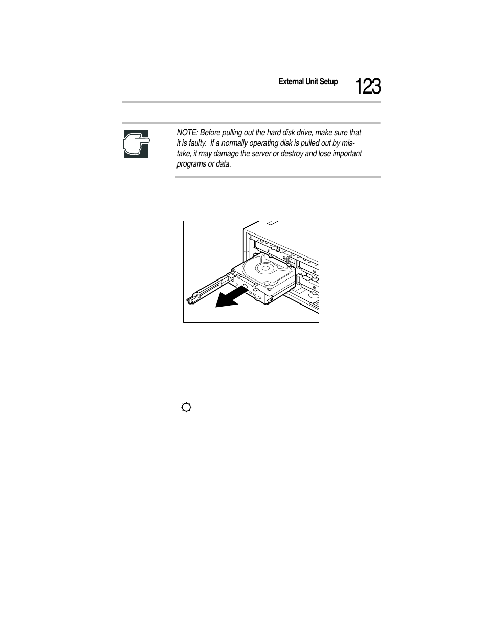 Pulling out the hard disk drive, 7 attach the front panel, 8 recover (rebuild) the disk | Toshiba Magnia Z300 User Manual | Page 145 / 270