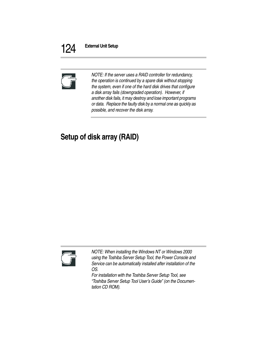Setup of disk array (raid) | Toshiba Magnia Z300 User Manual | Page 146 / 270