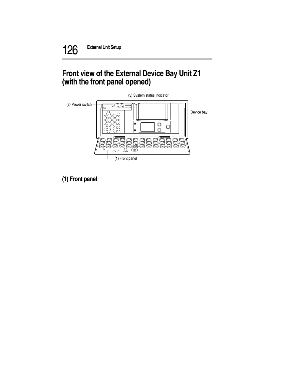 Front view of the micro tower type, 1) front panel | Toshiba Magnia Z300 User Manual | Page 148 / 270