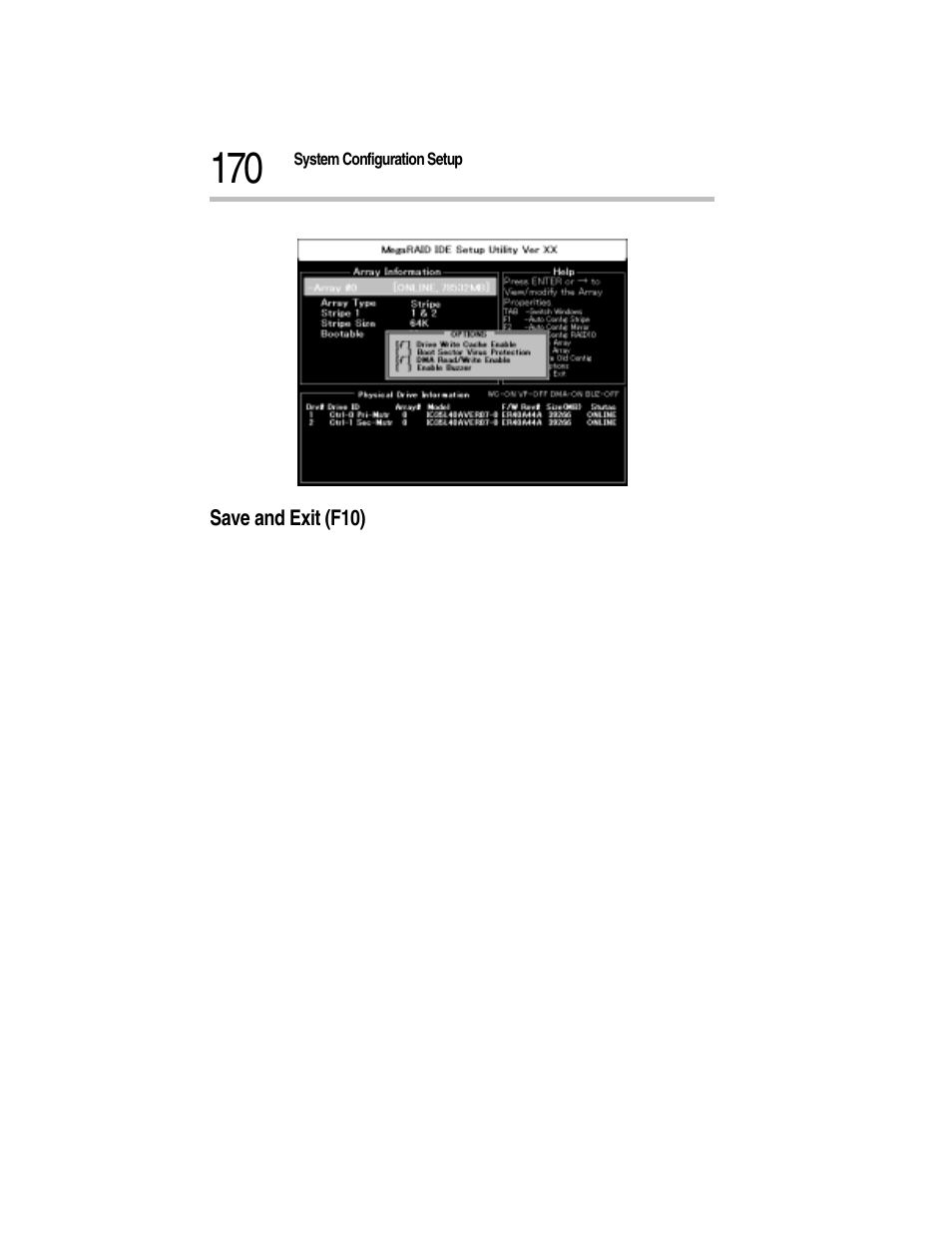 Save and exit (f10) | Toshiba Magnia Z300 User Manual | Page 192 / 270