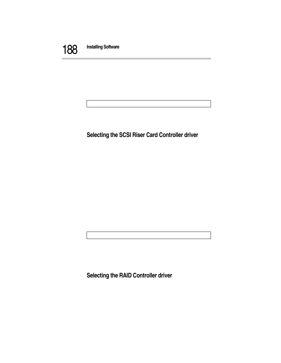 Selecting the scsi riser card controller driver, 6 input slot number “10011” to adpt160m parameters, Selecting the raid controller driver | Toshiba Magnia Z300 User Manual | Page 210 / 270