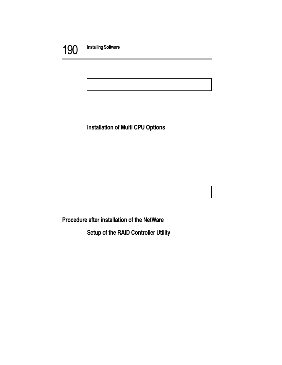 5 input slot number “10005” to ce100b parameters, Installation of multi cpu options, Procedure after installation of the netware | Setup of the raid controller utility | Toshiba Magnia Z300 User Manual | Page 212 / 270