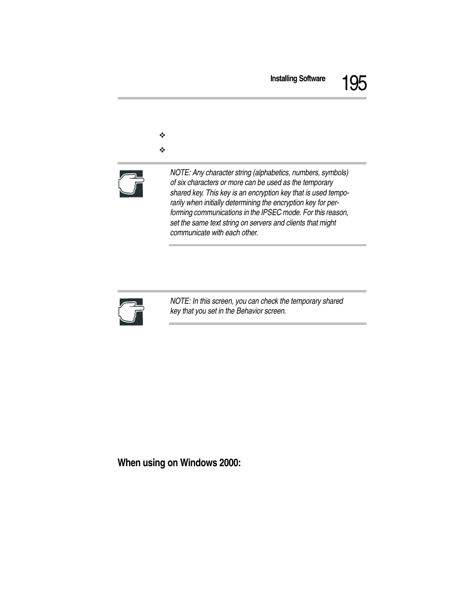 14 click “next, When using on windows 2000 | Toshiba Magnia Z300 User Manual | Page 217 / 270