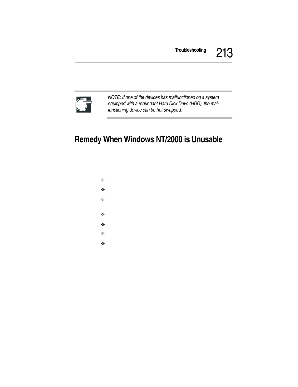 Remedy when windows nt/2000 is unusable | Toshiba Magnia Z300 User Manual | Page 235 / 270