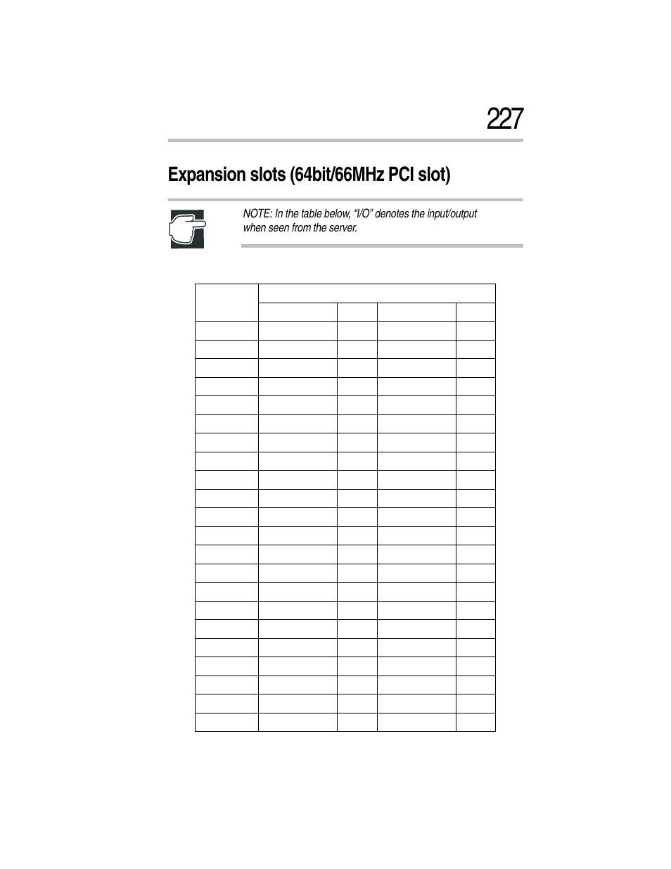 Expansion slots (64bit/66mhz pci slot), Expansion slots (for expansion pci cards) | Toshiba Magnia Z300 User Manual | Page 249 / 270