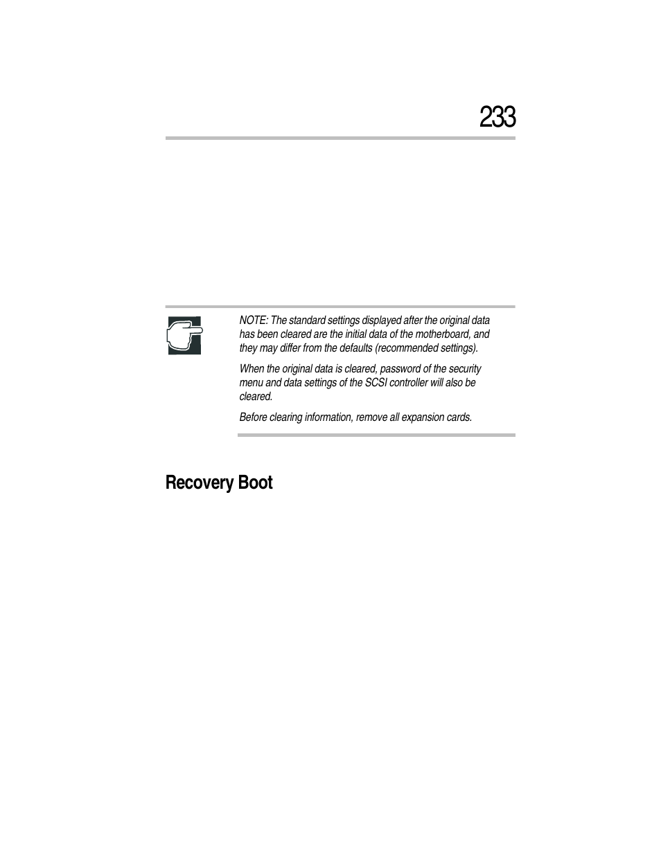 Recovery boot, 1 disconnect ac power cable | Toshiba Magnia Z300 User Manual | Page 255 / 270