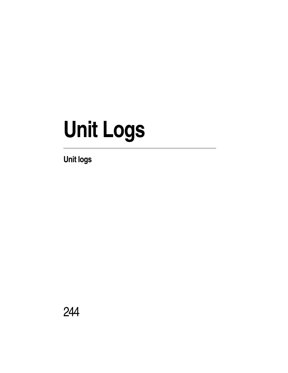 Unit logs, Appendix e: unit logs | Toshiba Magnia Z300 User Manual | Page 266 / 270