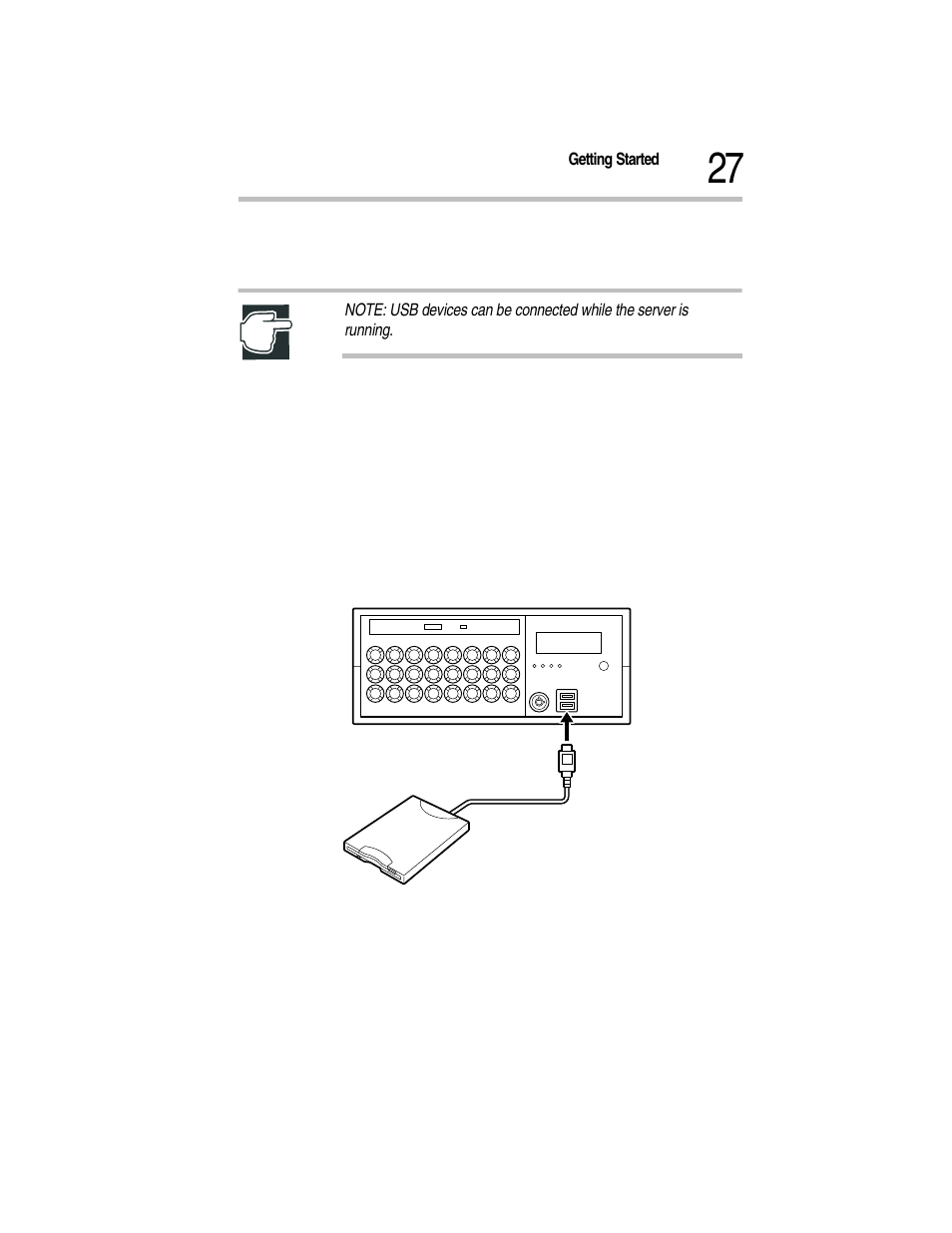 Connecting peripheral devices (front view) | Toshiba Magnia Z300 User Manual | Page 49 / 270