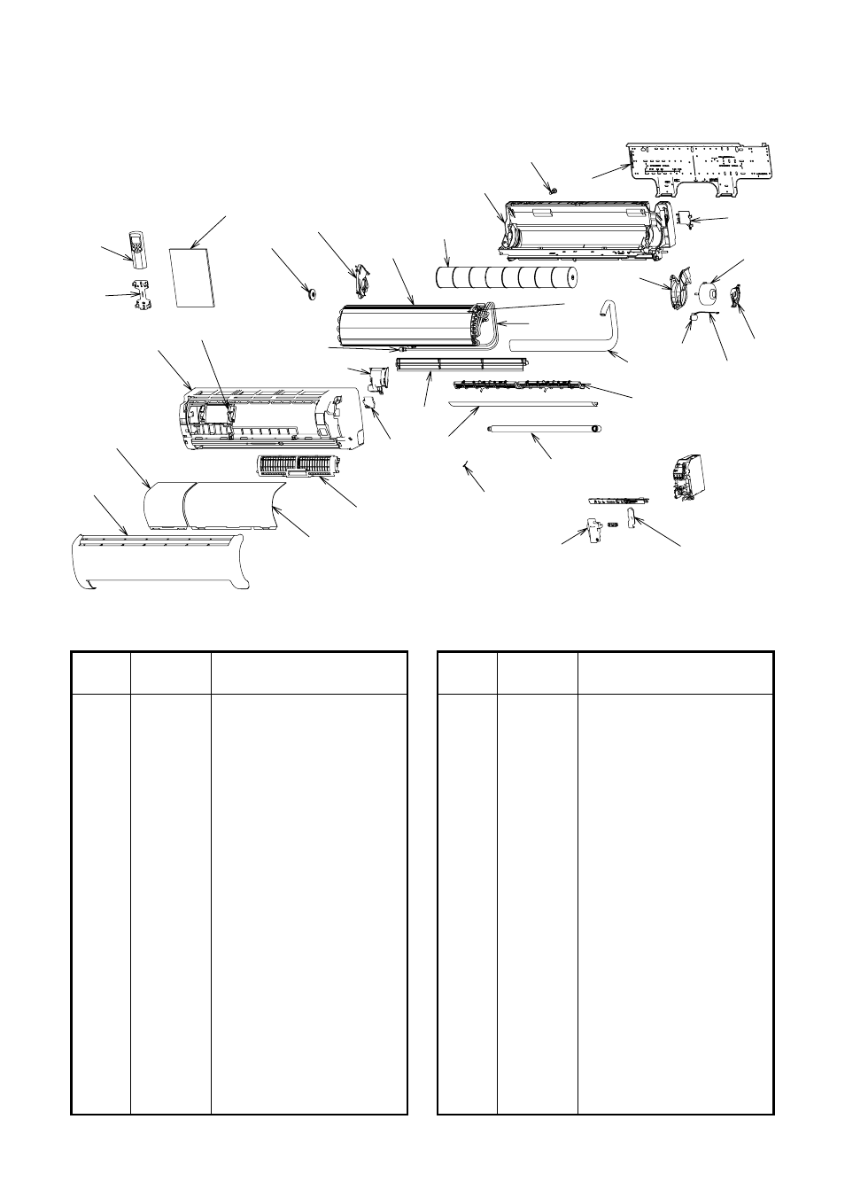 Exploded views and parts list | Toshiba RAS-B13GKVP-E User Manual | Page 101 / 116