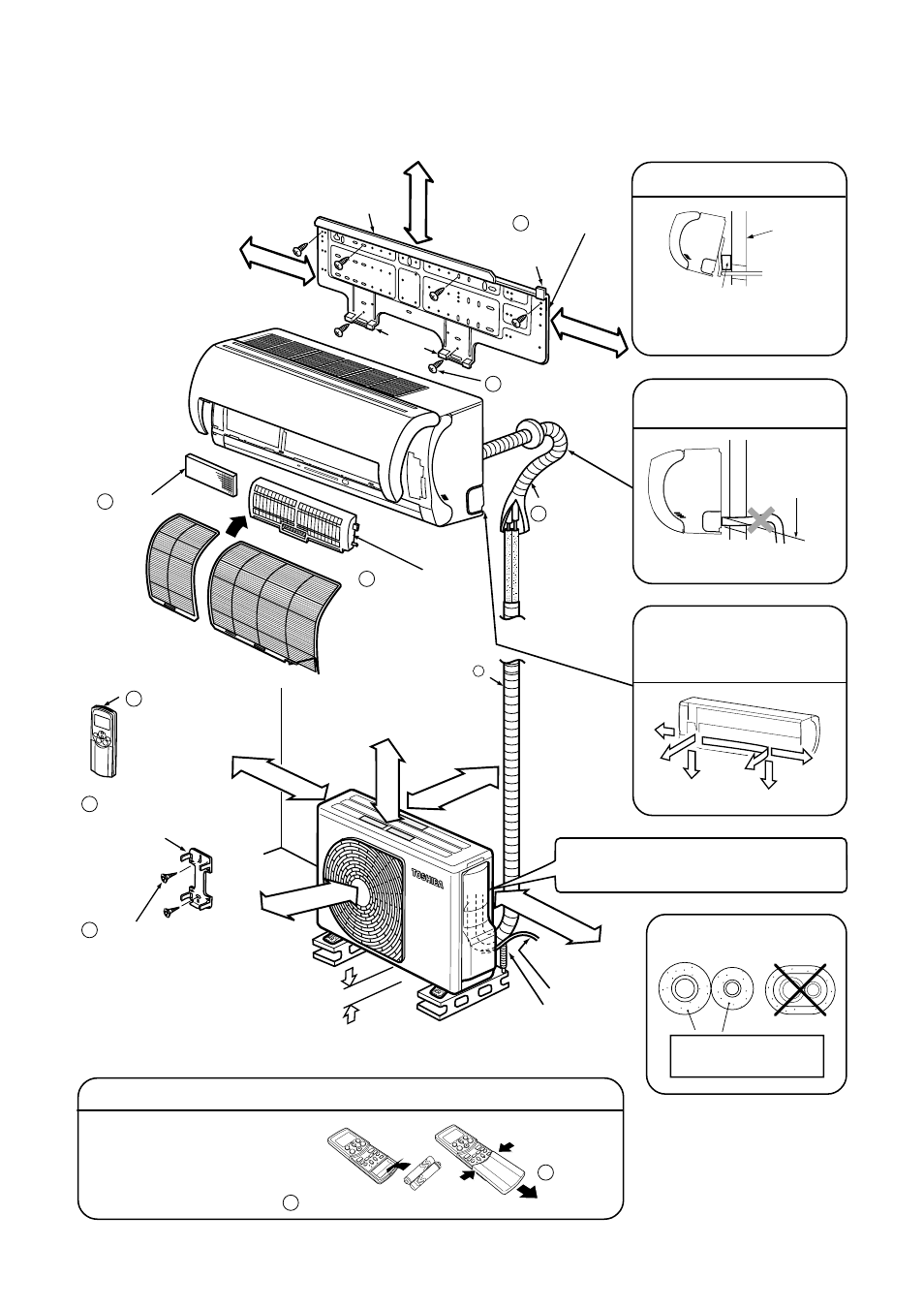 Installation procedure, 1. safety cautions | Toshiba RAS-B13GKVP-E User Manual | Page 47 / 116