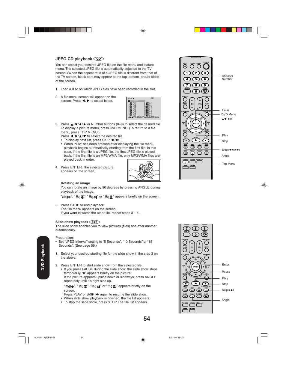 Toshiba 20HLV15 User Manual | Page 54 / 64