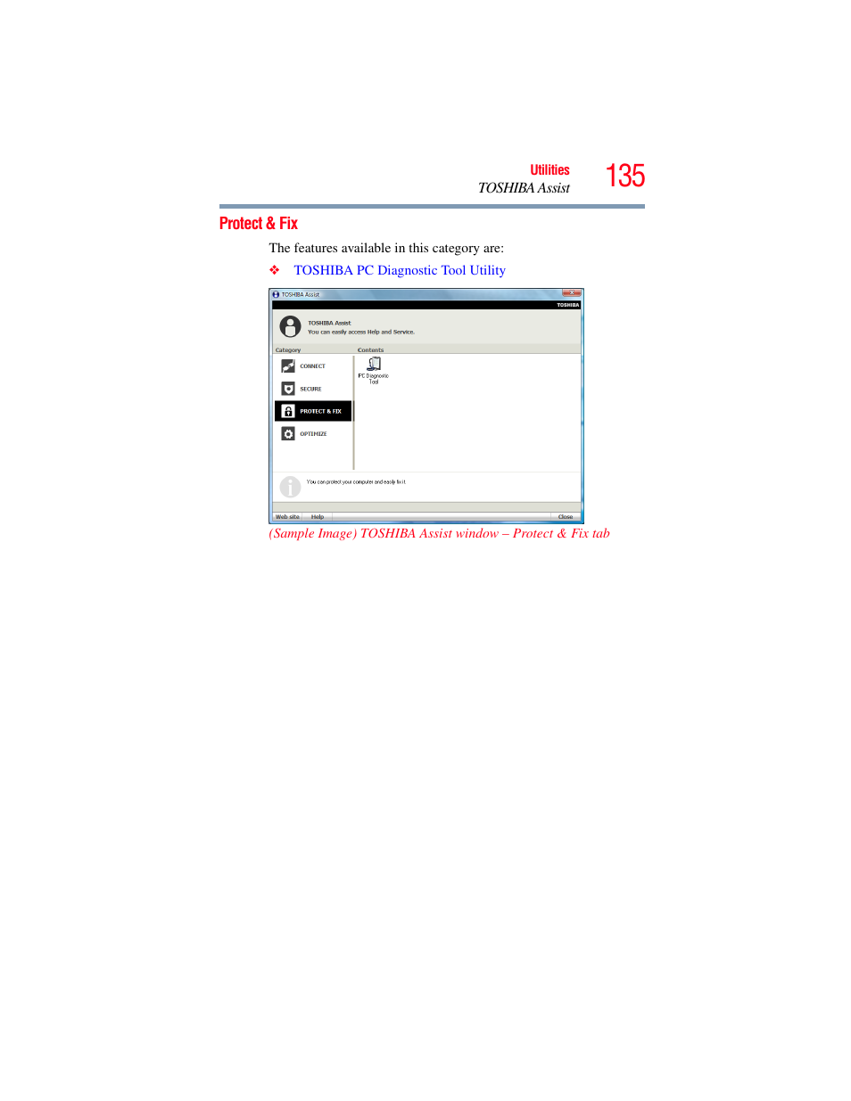 Protect & fix | Toshiba X205 User Manual | Page 135 / 233