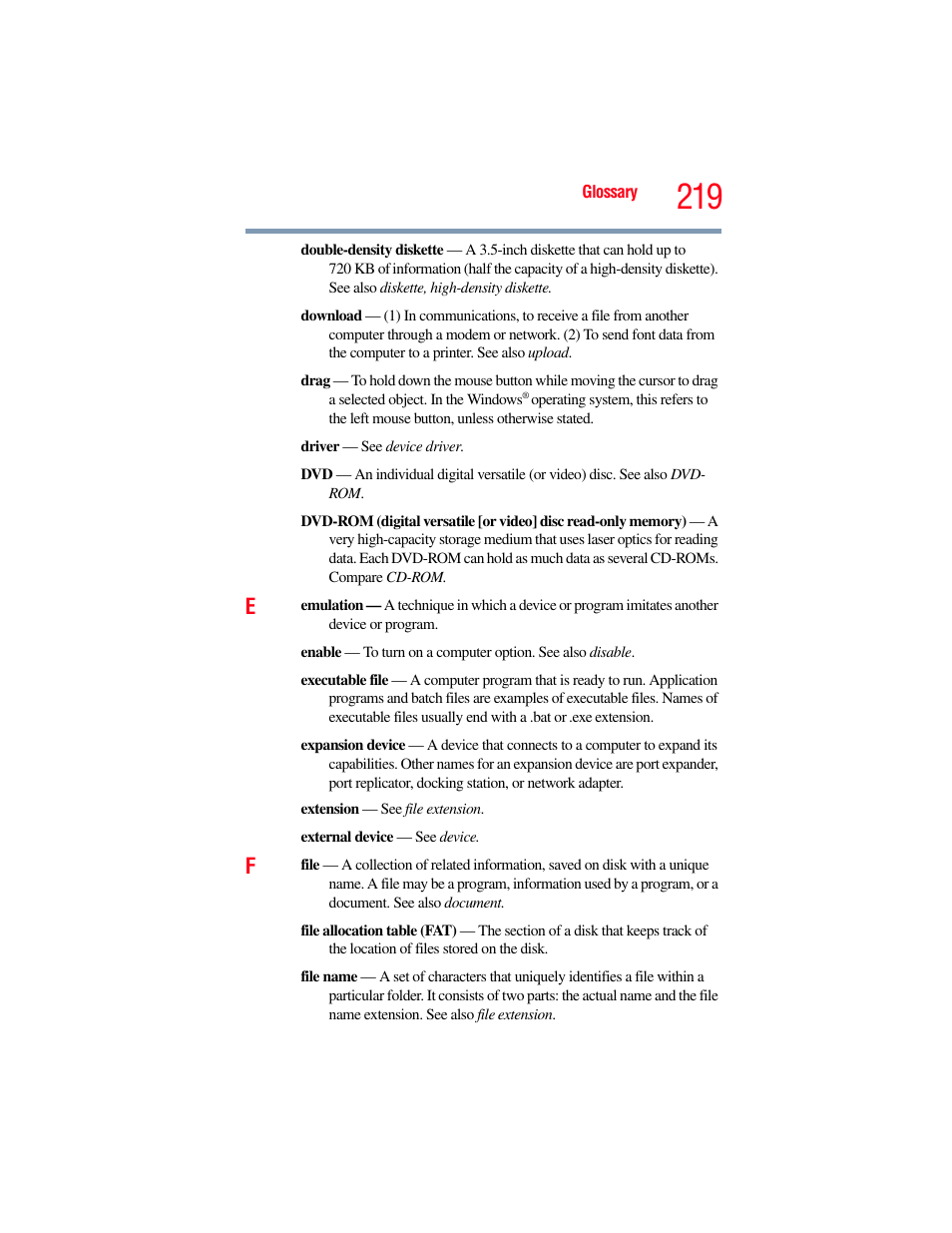 Toshiba X205 User Manual | Page 219 / 233