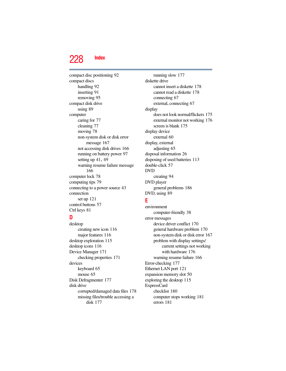 Toshiba X205 User Manual | Page 228 / 233