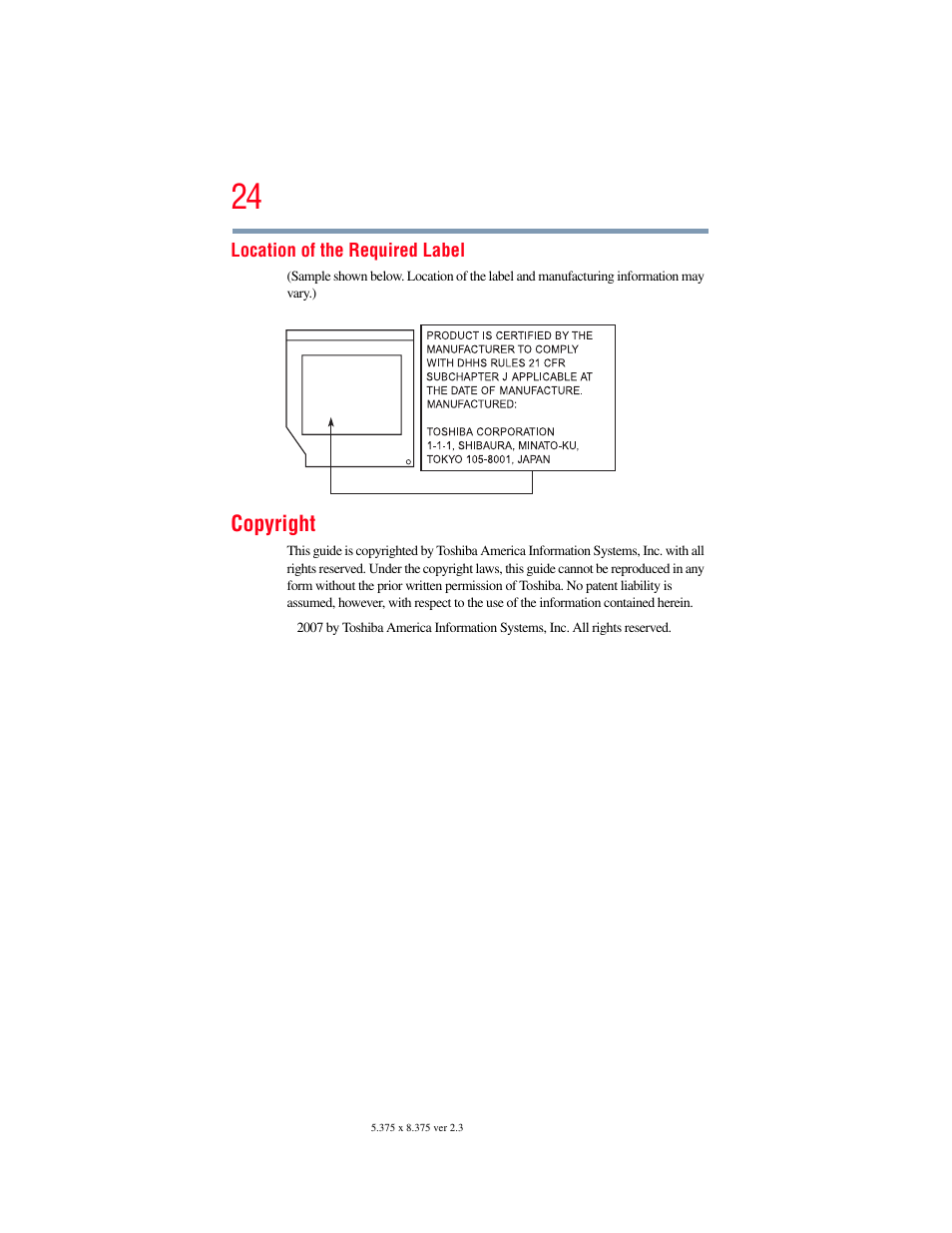 Toshiba X205 User Manual | Page 24 / 233