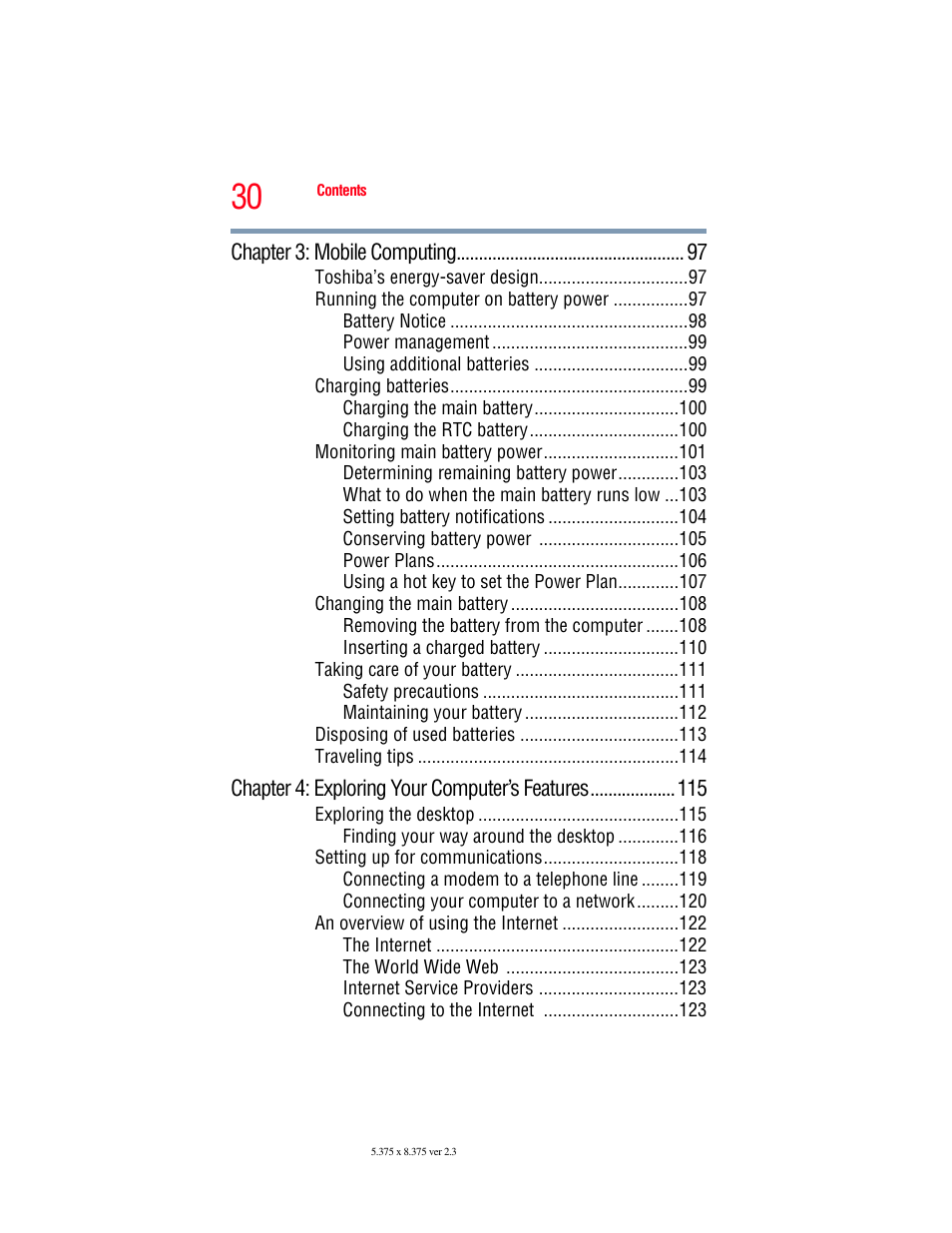 Toshiba X205 User Manual | Page 30 / 233