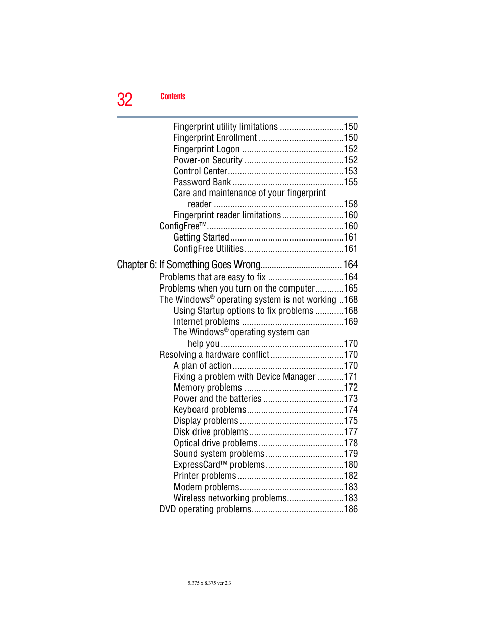 Toshiba X205 User Manual | Page 32 / 233