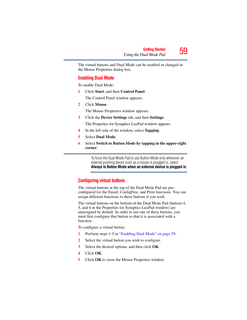 Toshiba X205 User Manual | Page 59 / 233