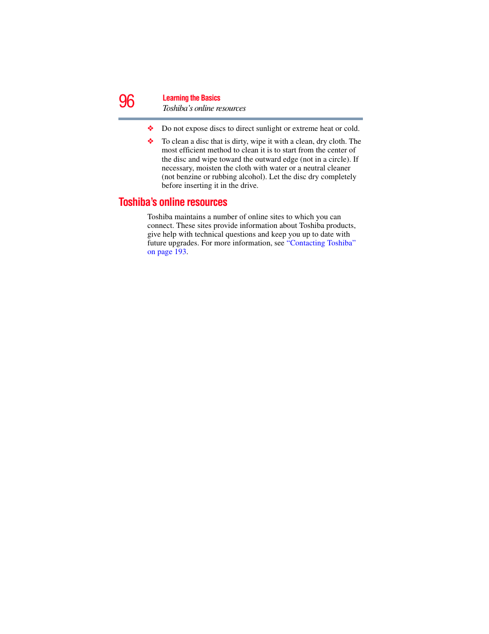 Toshiba’s online resources | Toshiba X205 User Manual | Page 96 / 233