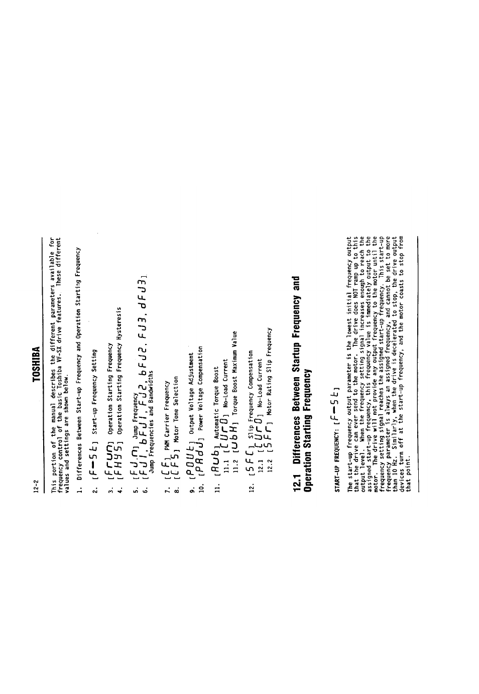 [flub, F-5t, I . d | C u r o | Toshiba VF-SX User Manual | Page 123 / 170