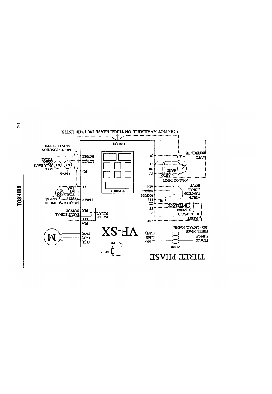 Three phase, Vf-sx | Toshiba VF-SX User Manual | Page 16 / 170