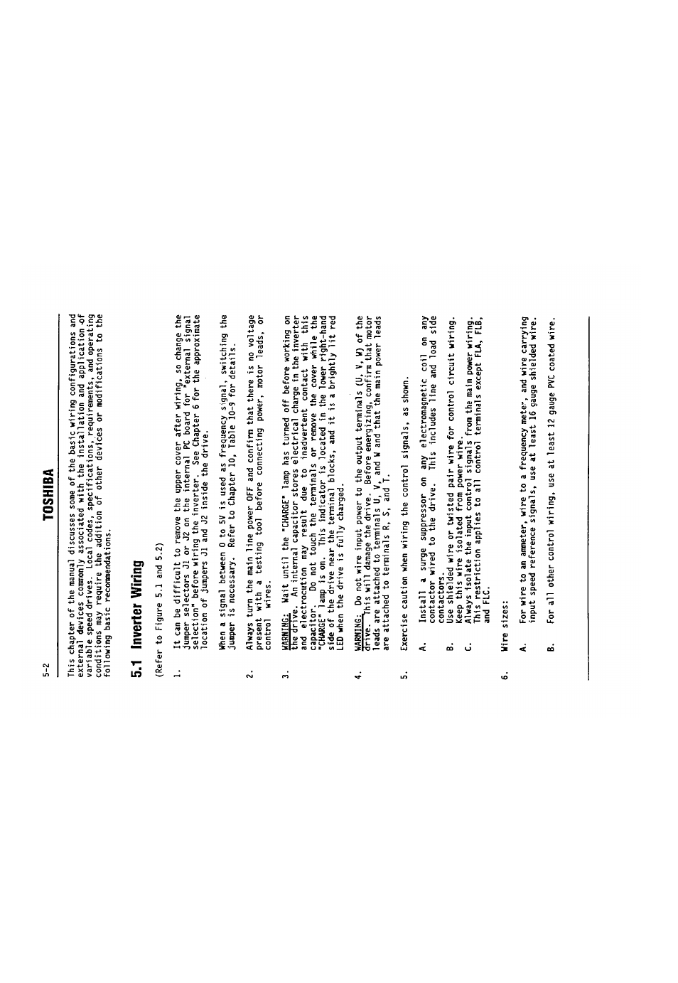 1 inverter wiring, 1 inverter wiring -2, Toshiba | Toshiba VF-SX User Manual | Page 21 / 170
