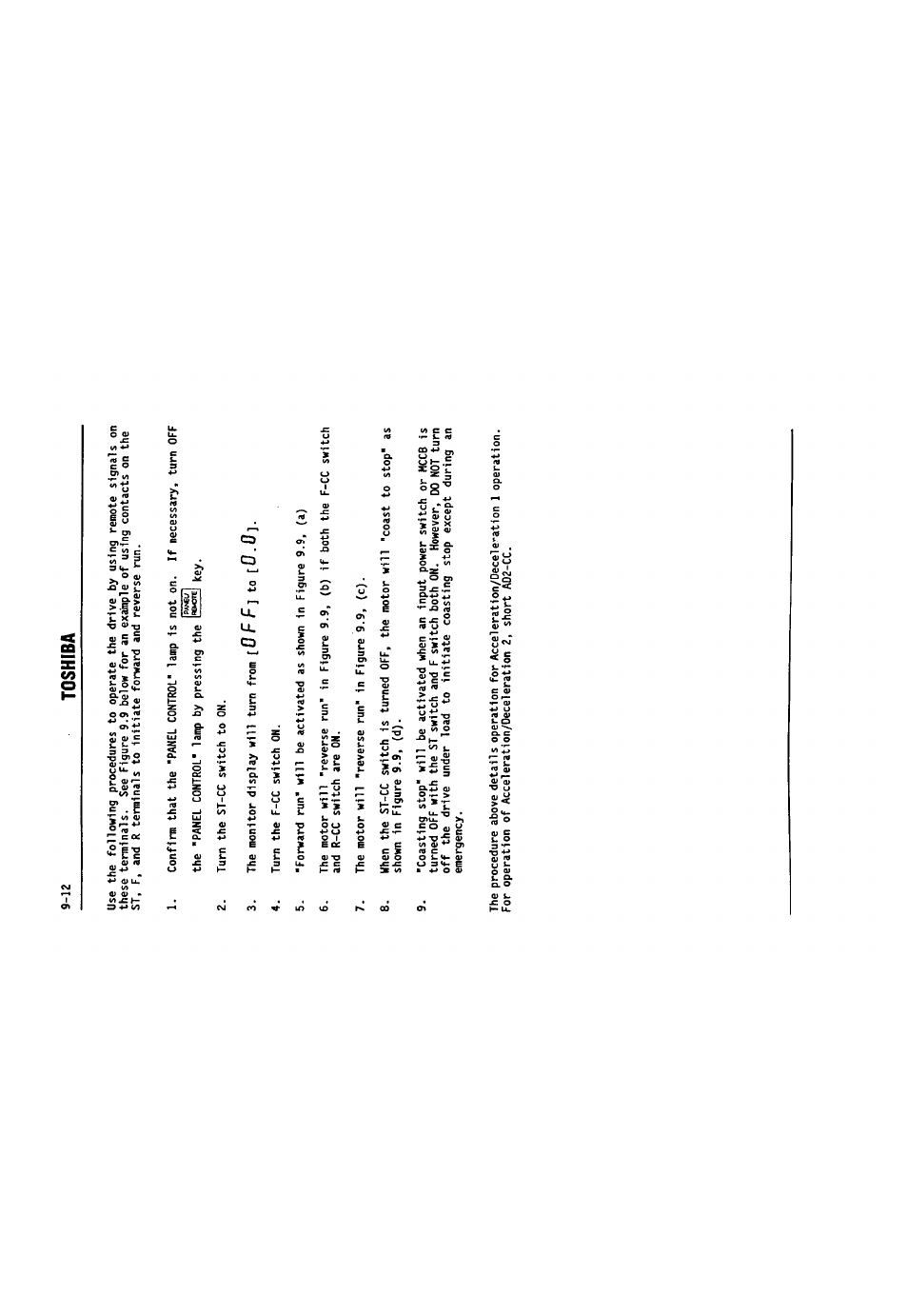 Toshiba, 0 f f | Toshiba VF-SX User Manual | Page 77 / 170