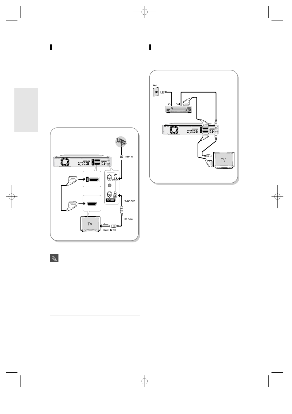 Method 1 : antenna + dvd recorder + tv | Toshiba D-R3 User Manual | Page 17 / 89