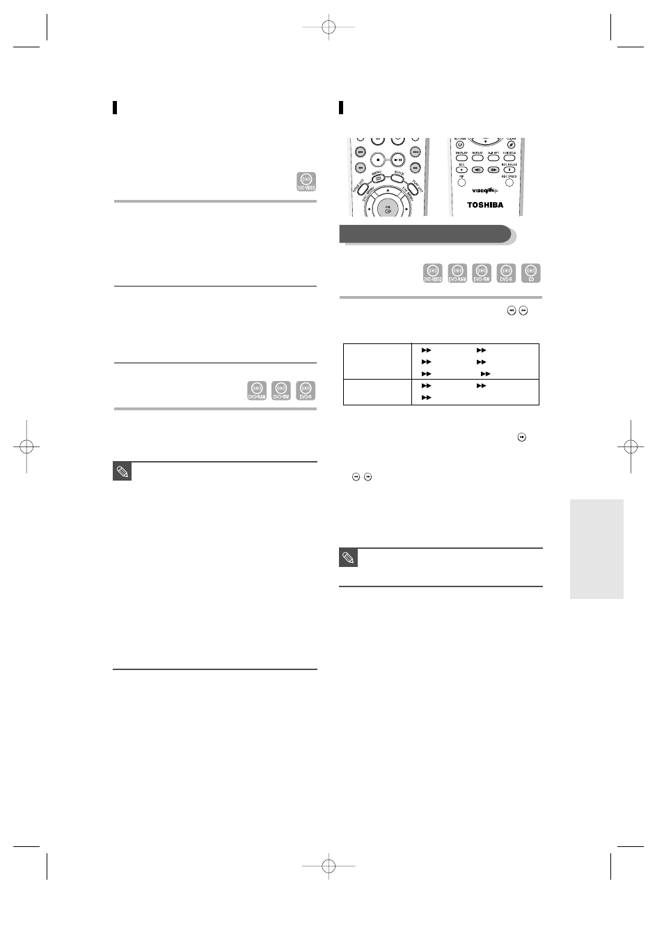 Using the search functions, Using the disc & title menu | Toshiba D-R3 User Manual | Page 50 / 89