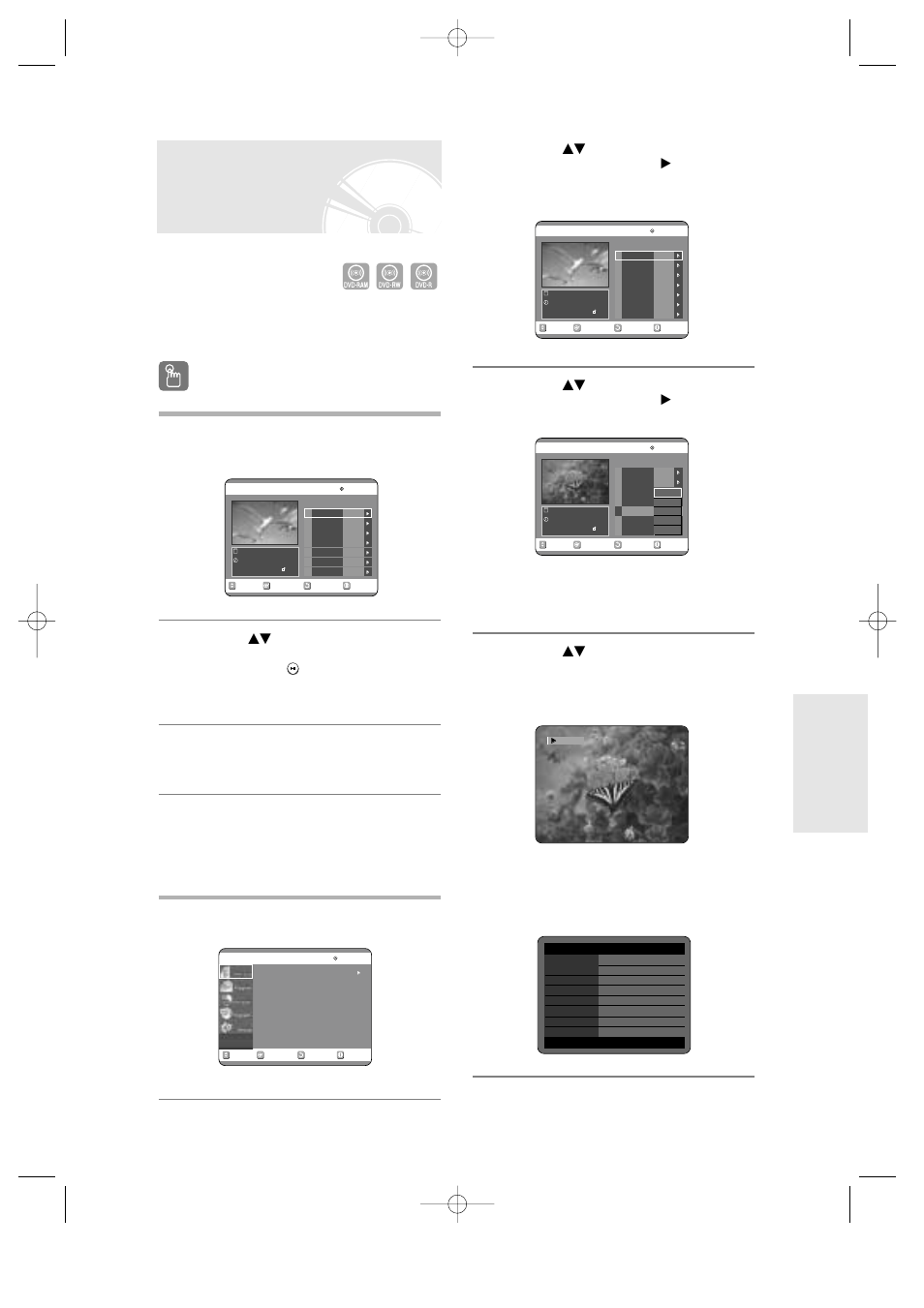 Playing the title list, Using the title list button, Using the menu button | English, Press the title list button, Press the menu button | Toshiba D-R3 User Manual | Page 64 / 89