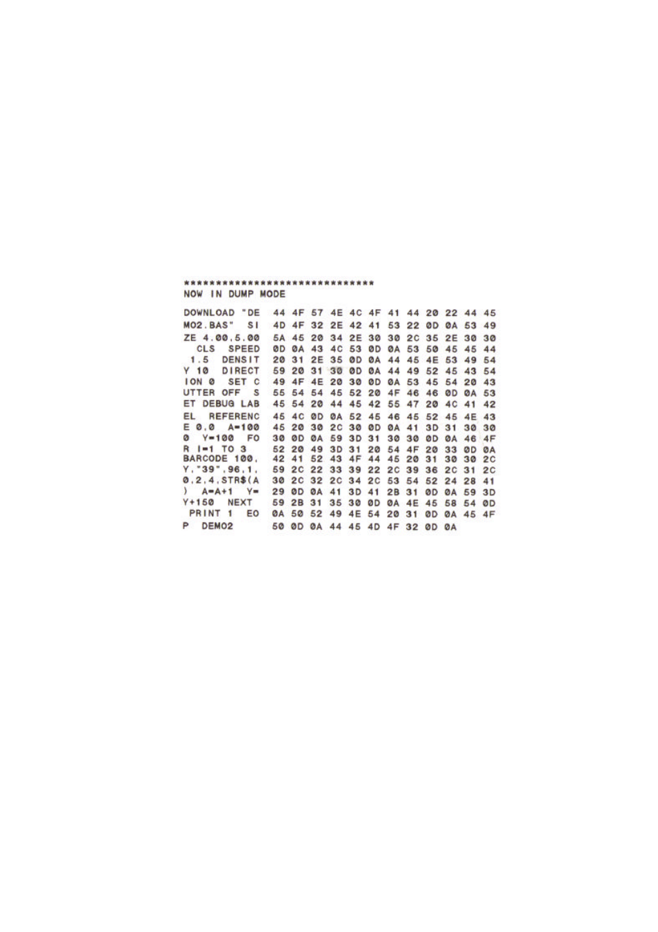 8 dump mode | Toshiba B-443 User Manual | Page 27 / 35