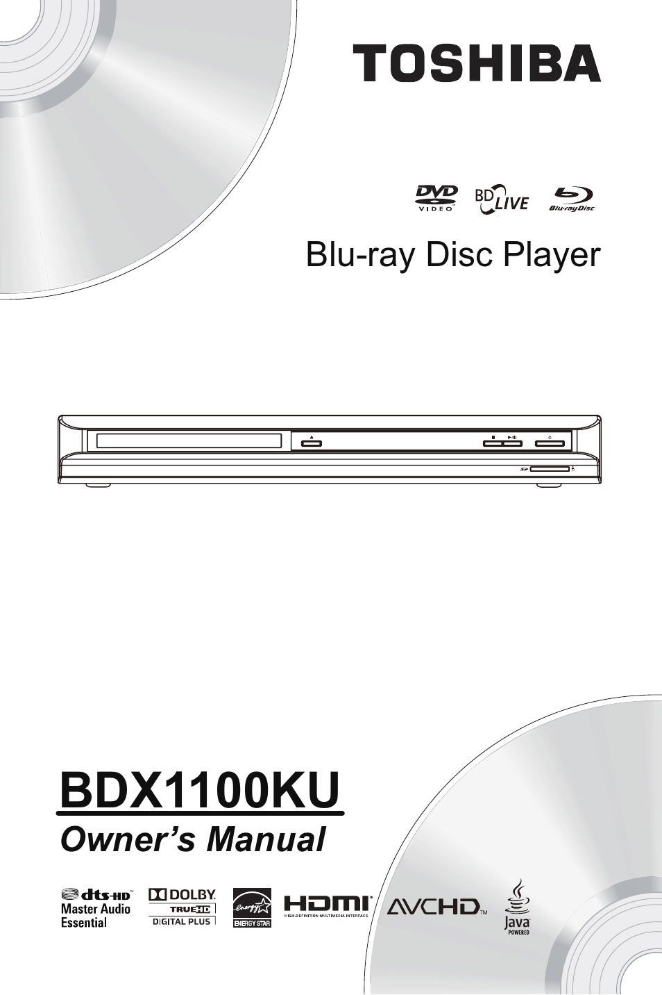 Toshiba BDX1100KU User Manual | 46 pages