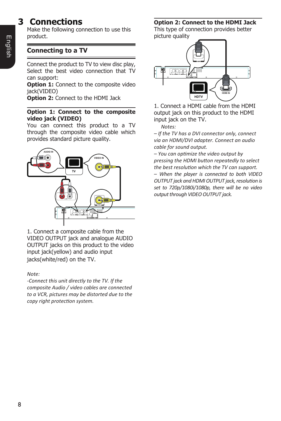 3connections | Toshiba BDX1100KU User Manual | Page 8 / 46