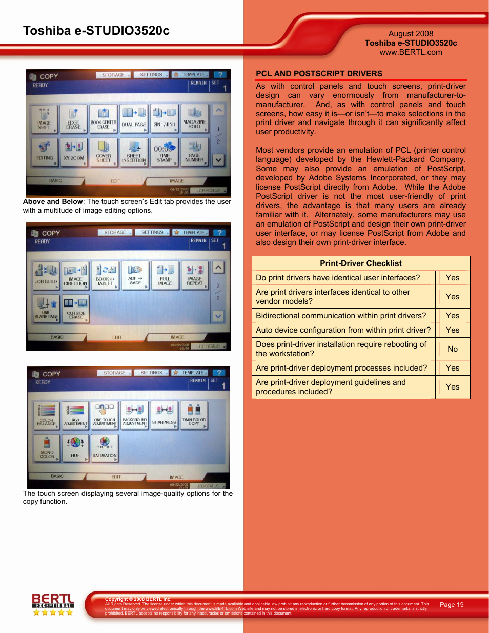 Toshiba e-studio3520c | Toshiba 3520C User Manual | Page 19 / 38