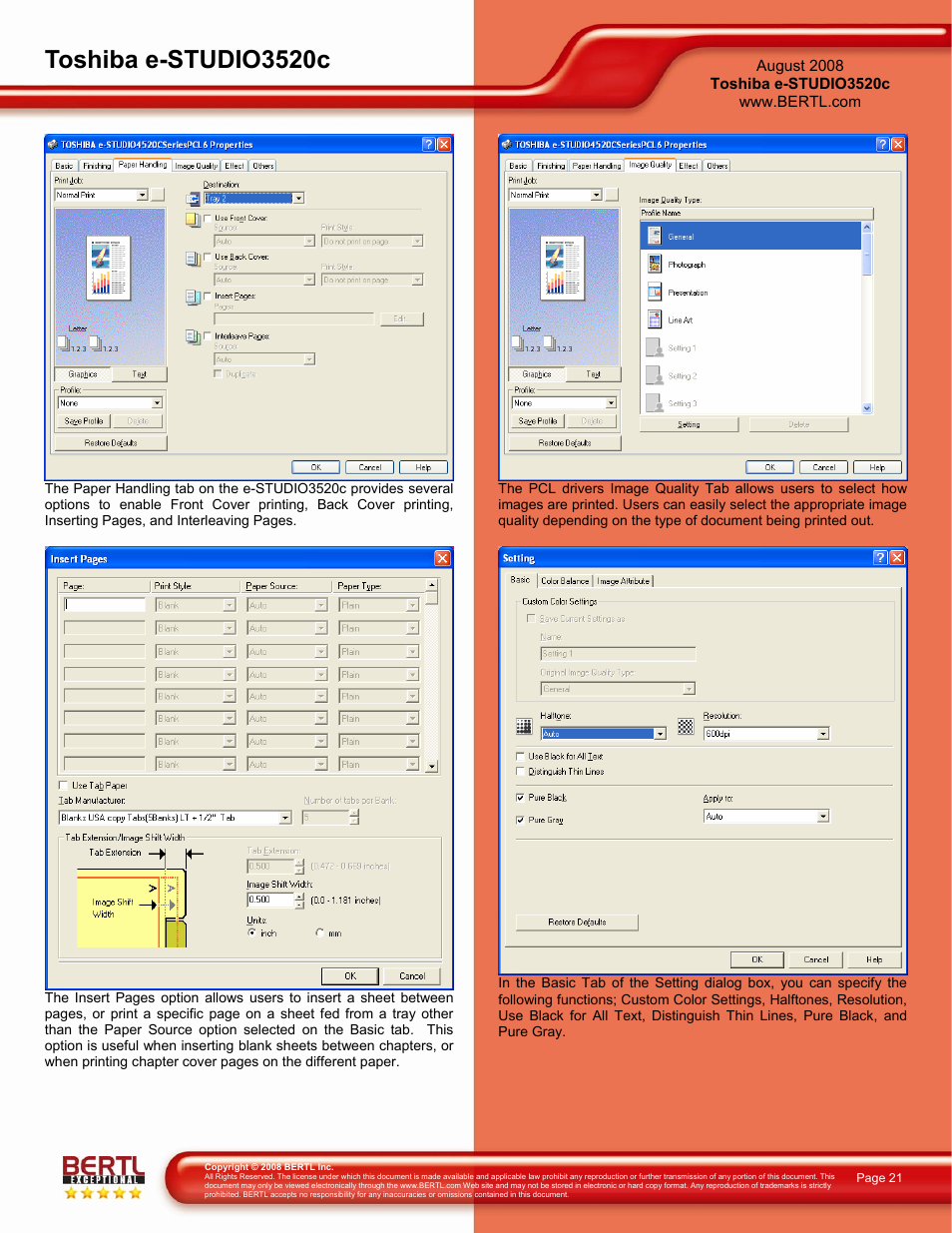 Toshiba e-studio3520c | Toshiba 3520C User Manual | Page 21 / 38