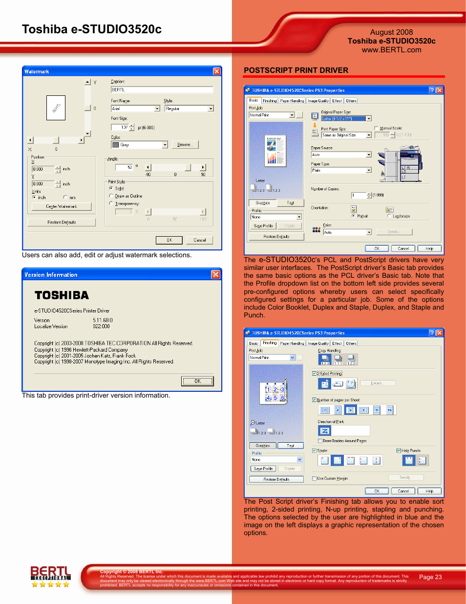 Toshiba e-studio3520c | Toshiba 3520C User Manual | Page 23 / 38