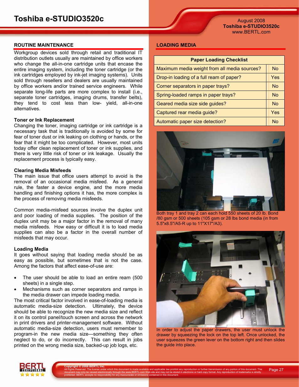 Toshiba e-studio3520c | Toshiba 3520C User Manual | Page 27 / 38