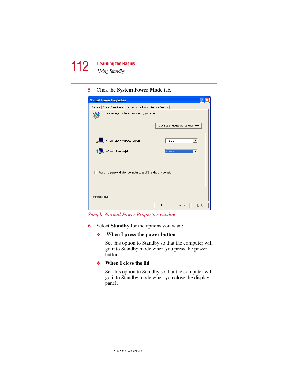 Toshiba SATELLITE A10 User Manual | Page 112 / 262