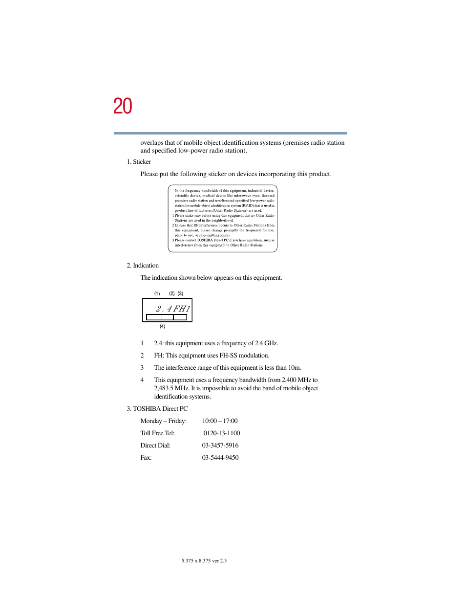 Toshiba SATELLITE A10 User Manual | Page 20 / 262