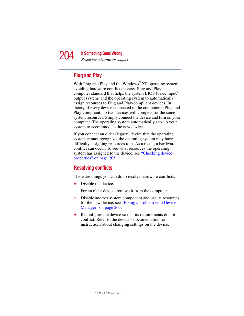 Toshiba SATELLITE A10 User Manual | Page 204 / 262