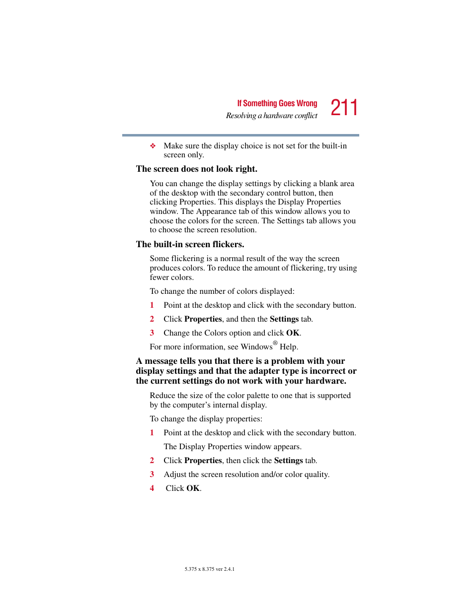 Toshiba SATELLITE A10 User Manual | Page 211 / 262