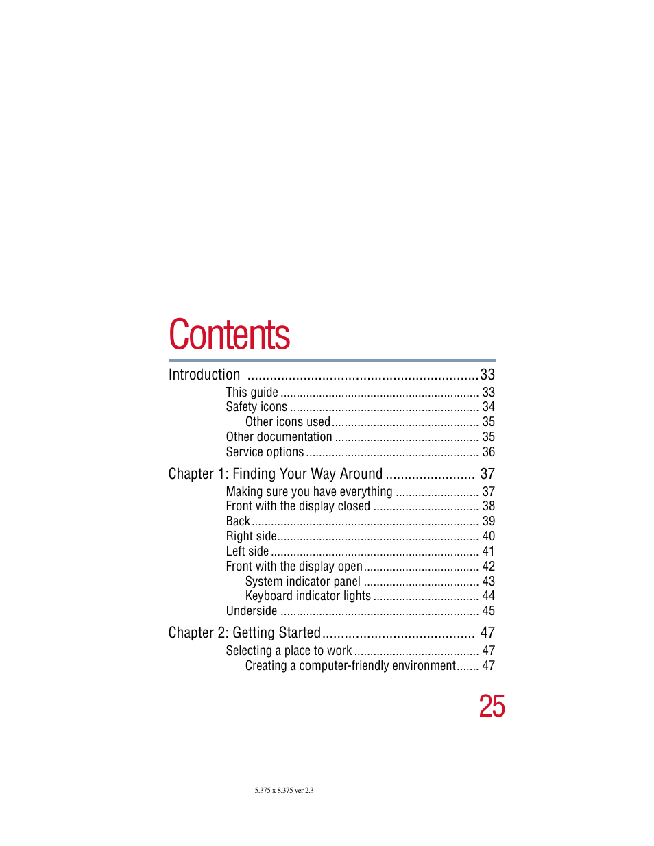 Toshiba SATELLITE A10 User Manual | Page 25 / 262