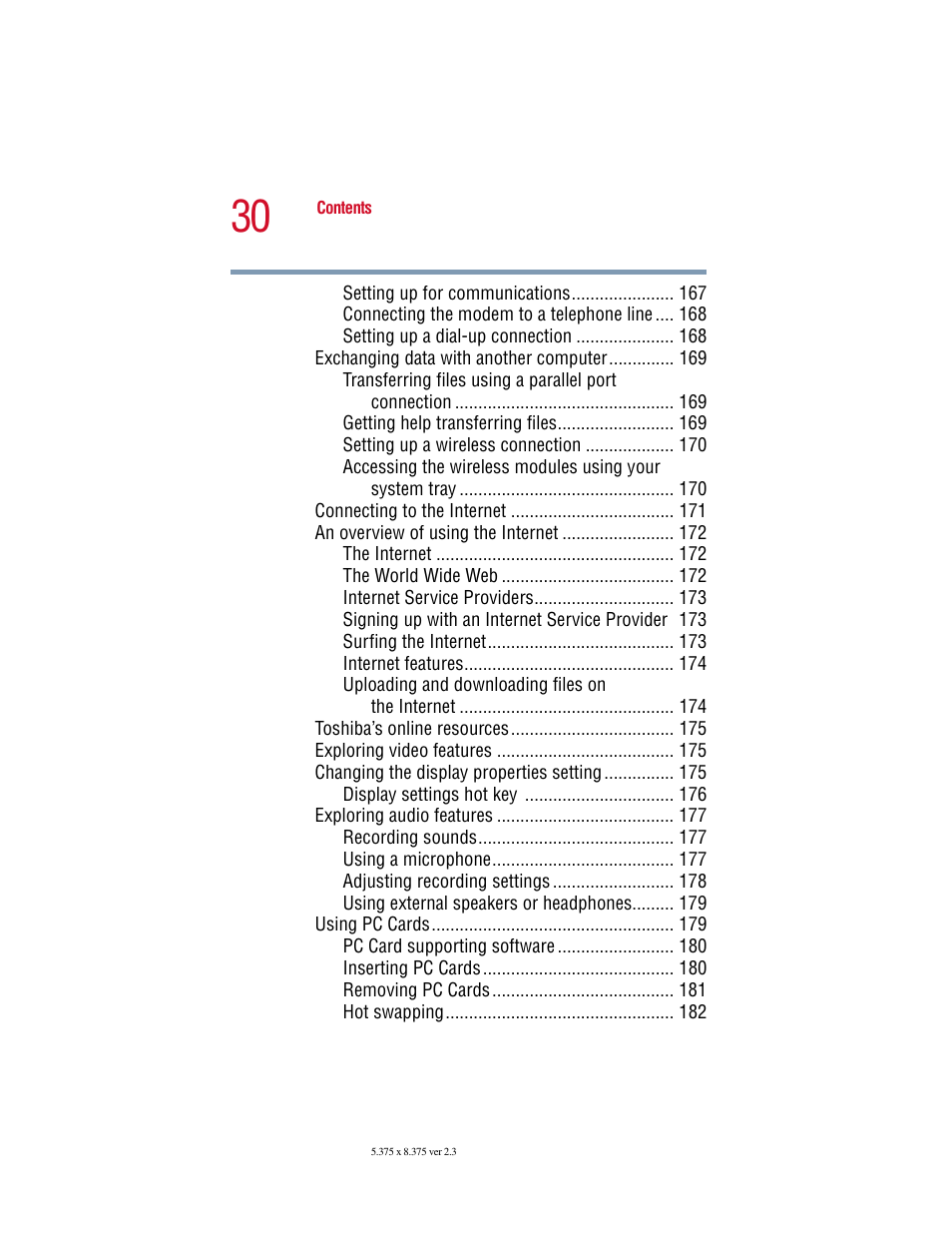 Toshiba SATELLITE A10 User Manual | Page 30 / 262