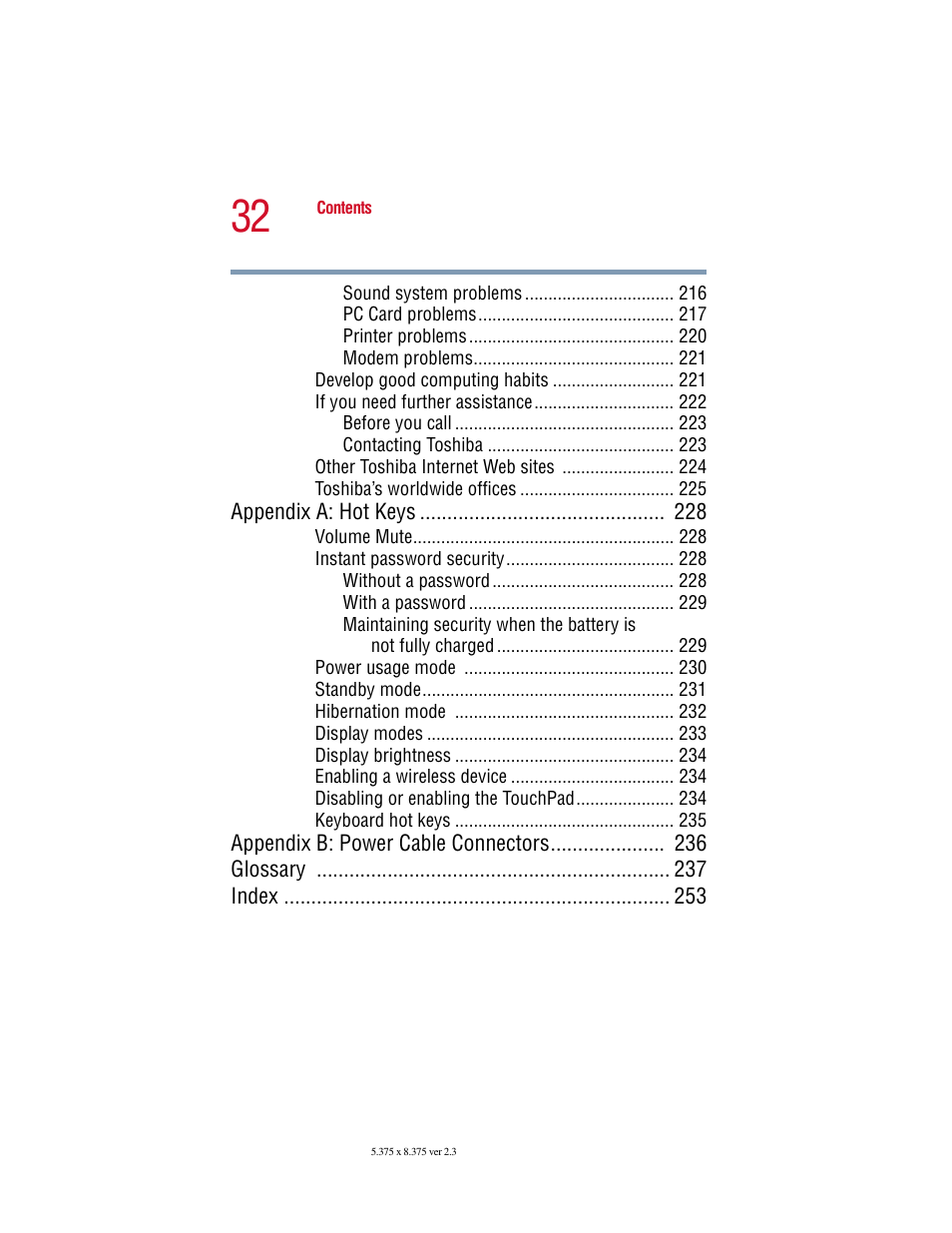 Toshiba SATELLITE A10 User Manual | Page 32 / 262