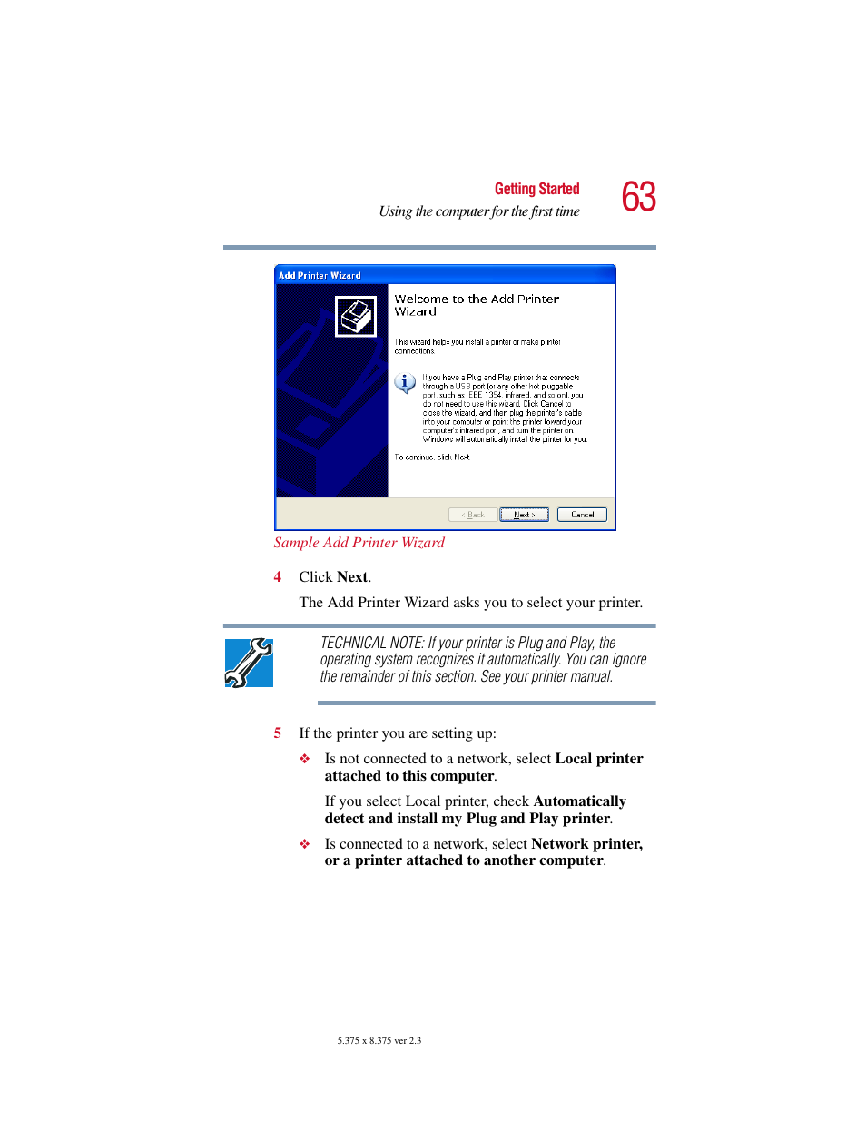 Toshiba SATELLITE A10 User Manual | Page 63 / 262