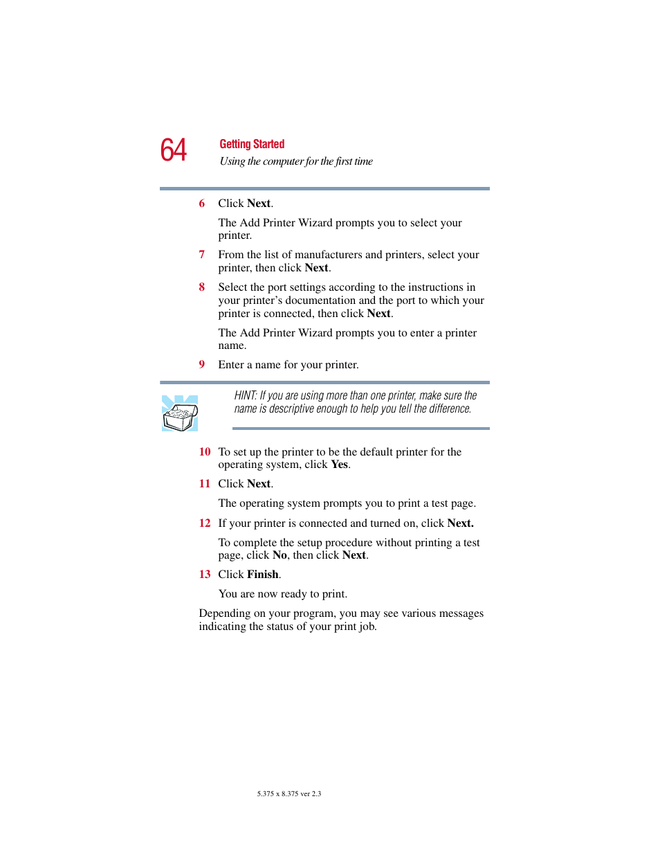 Toshiba SATELLITE A10 User Manual | Page 64 / 262