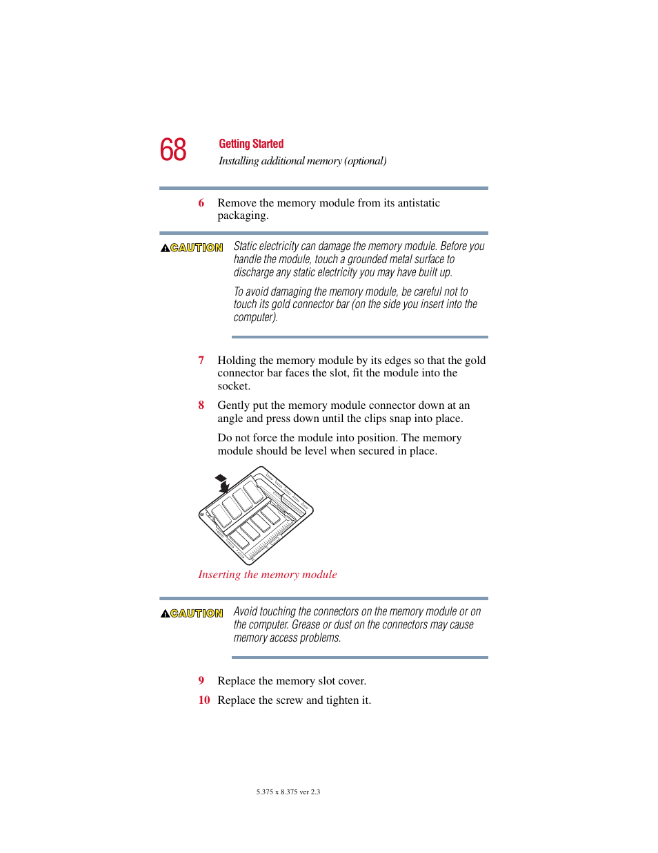 Toshiba SATELLITE A10 User Manual | Page 68 / 262