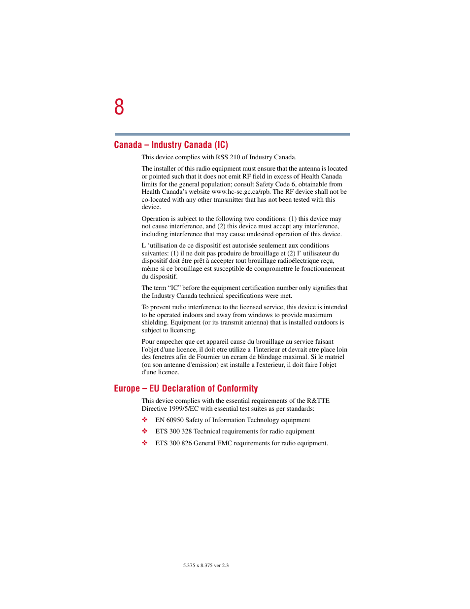 Toshiba SATELLITE A10 User Manual | Page 8 / 262